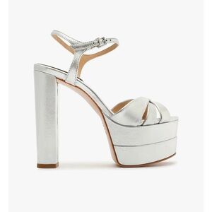 SCHUTZ Women's Silver Platform Heels